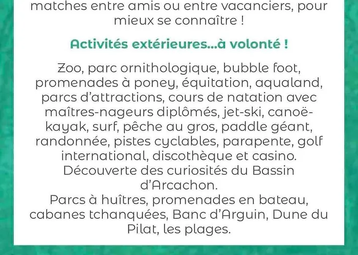 Mobile Domaine De La Forge Apartamento La Teste-de-Buch